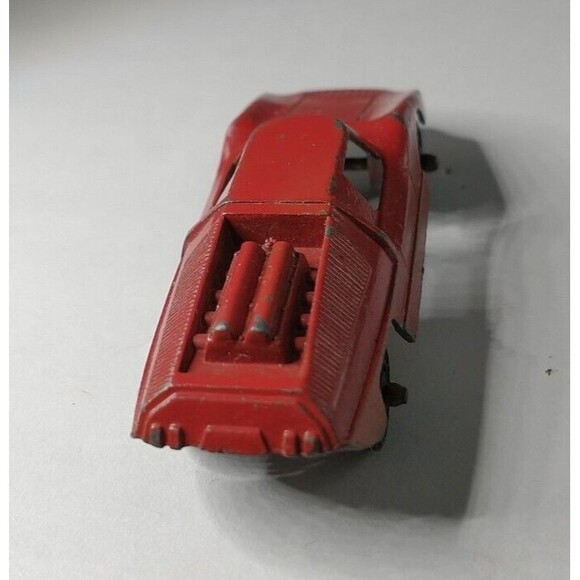 Vintage Tootsie Toy Fiat Abarth Red Made in U.S.A. Die Cast Collectible Car - Picture 7 of 13